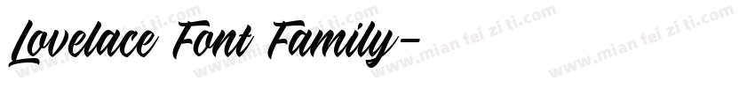 Lovelace Font Family字体转换